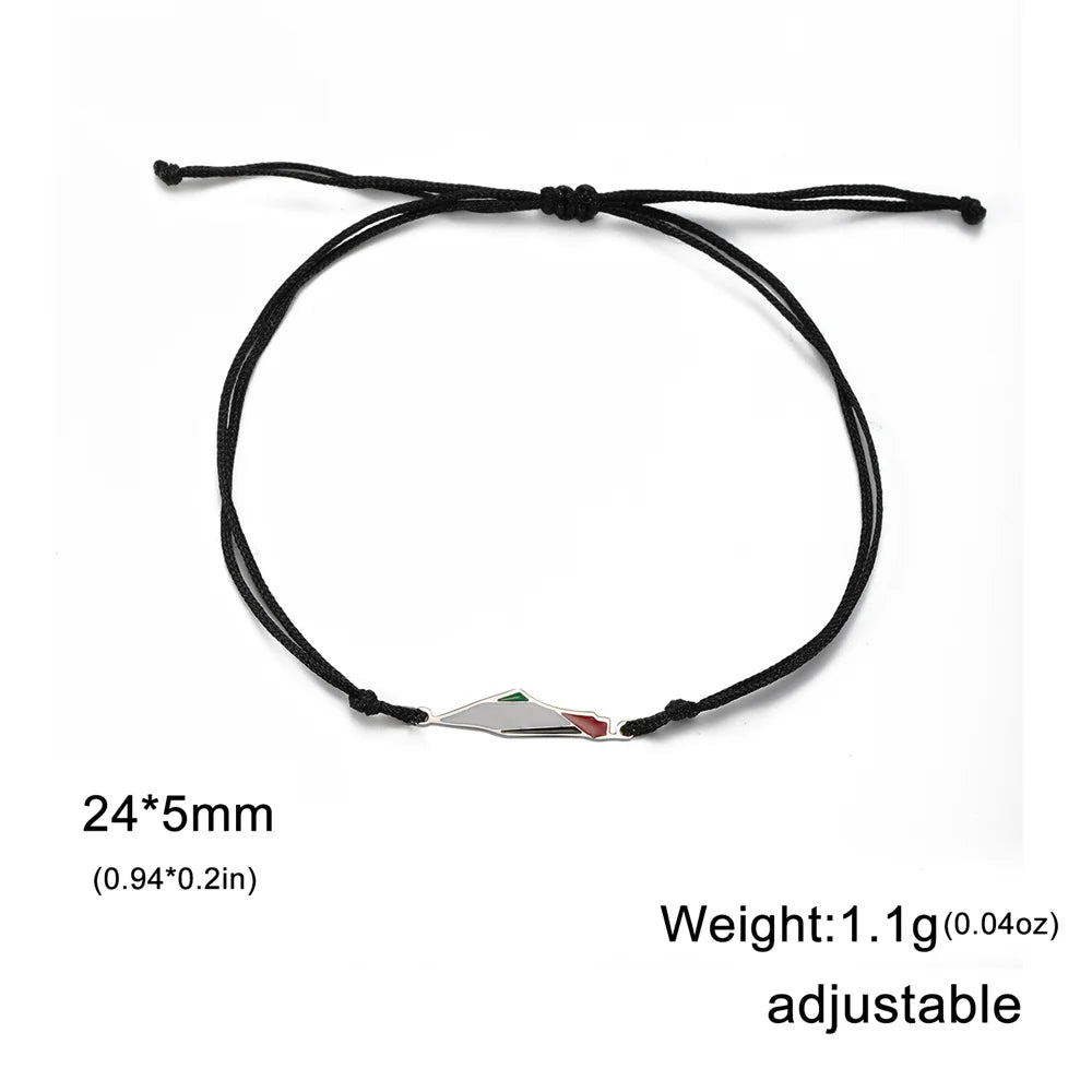 My Shape Palestine Map Flag Bracelets