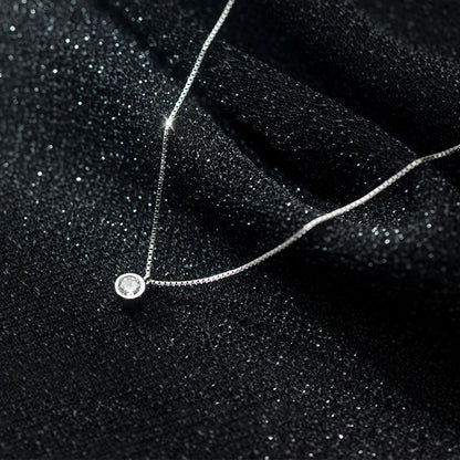 CZ Sterling Silver 925 Pendant Necklaces