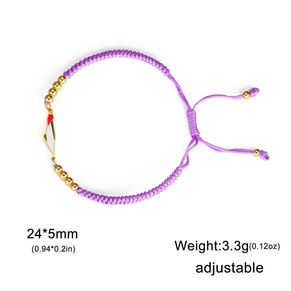 My Shape Palestine Map Flag Bracelets