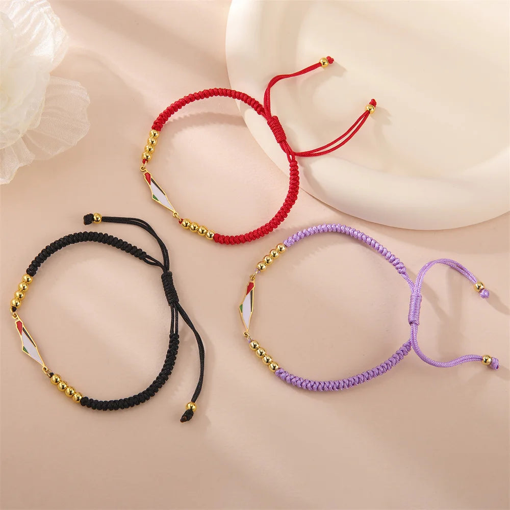 My Shape Palestine Map Flag Bracelets