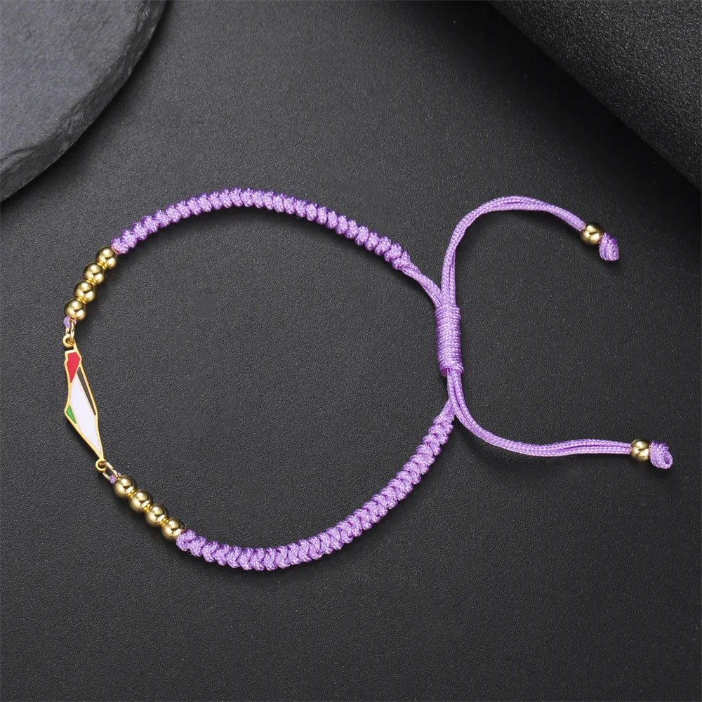 My Shape Palestine Map Flag Bracelets