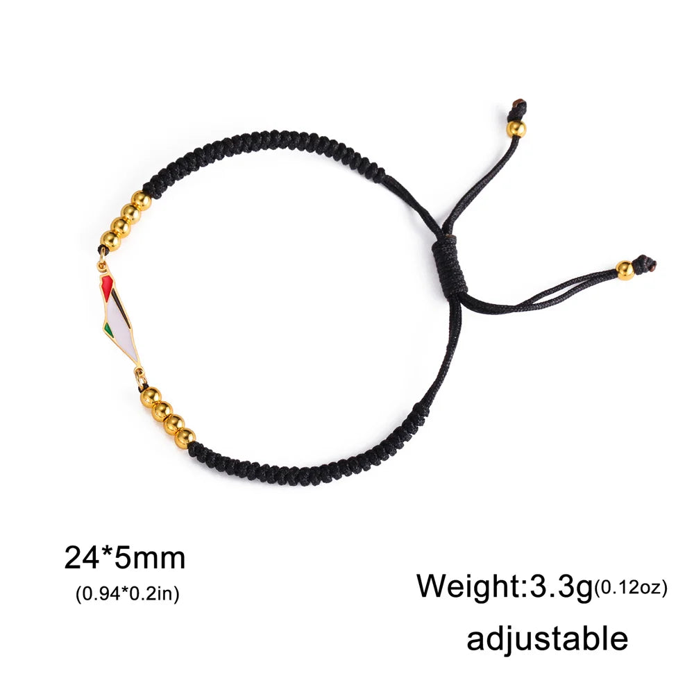 My Shape Palestine Map Flag Bracelets